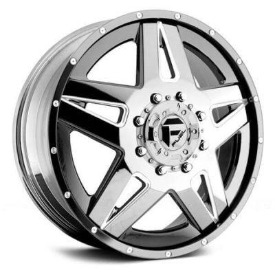 Fuel Dually  Full Blown D253 Front  Chrome  22x8.25  (+127)  8x165.1
