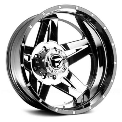 Fuel Dually  Full Blown D253 Rear  Chrome  22x8.25  (-150)  8x200