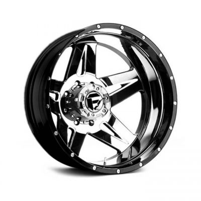 Fuel Dually  Full Blown D253 Rear  Chrome with Black Lip  22x8.25  (-150)  8x165.1