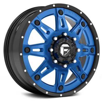 Fuel Dually  Hostage II D232 Front  Custom Solid Color with Black Lip  22x8.25  (+127)  8x165.1