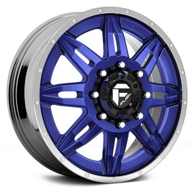 Fuel Dually  Lethal D267 Front  Custom Solid Color with Chrome Lip  24x8.25  (+118)  8x170