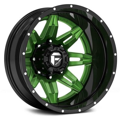 Fuel Dually  Lethal D267 Rear  Custom Solid Color with Black Lip  22x8.25  (-150)  8x165.1