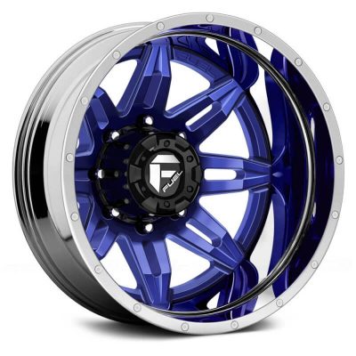 Fuel Dually  Lethal D267 Rear  Custom Solid Color with Chrome Lip  24x8.25  (-160)  8x170