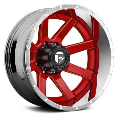 Fuel Dually  Maverick D262 Rear  Custom Solid Color with Chrome Lip  22x8.25  (-215)  8x165.1