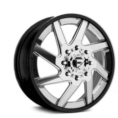 Fuel Dually  Renegade D263 Front  Chrome with Black Lip  22x8.25  (+127)  8x165.1