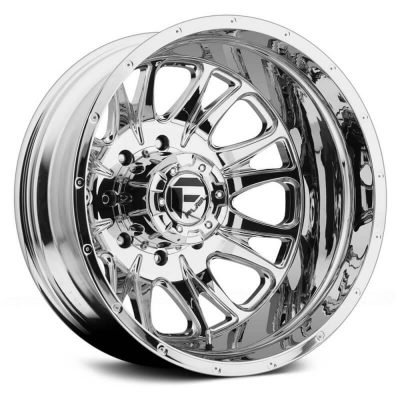 Fuel Dually  Throttle D212 Rear  Chrome  22x8.25  (-150)  8x210