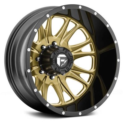 Fuel Dually  Throttle D213 Rear  Custom Solid Color with Black Lip  22x8.25  (-215)  8x210