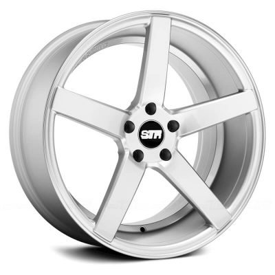 STR Racing  607  Silver with Machined Face  20x10.5  (+35)  5x114.3
