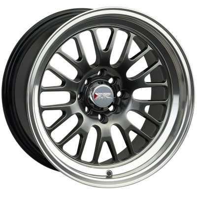 XXR  531  Chromium Black with Machined Lip  15x8  (+20)  4x100/4x114.3