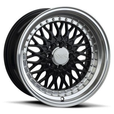 XXR  536  Black with Machined Lip  16x8  (+20)  4x100/4x114.3