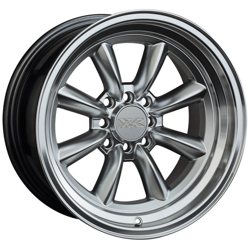 XXR 537 Hyper Silver with Machined Lip 16x8 (+0) 4x100/4x114.3