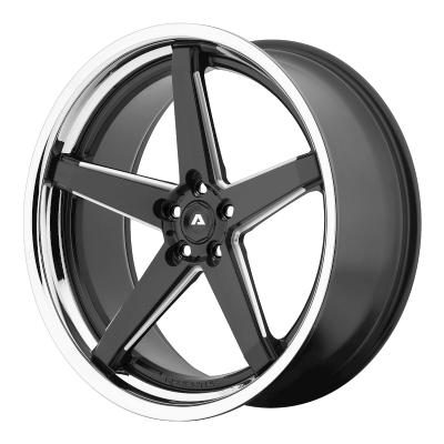 Adventus  AVS-2  Matte Black Milled with SS Lip  20x10  (+30)  5x114.3