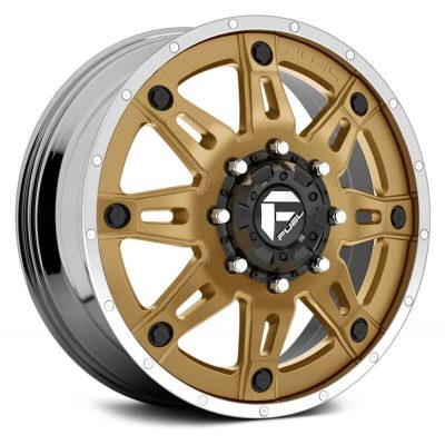 Fuel Dually Hostage II D232 Front Custom Solid Color with Chrome Lip 22x8.25 (+127) 8x200