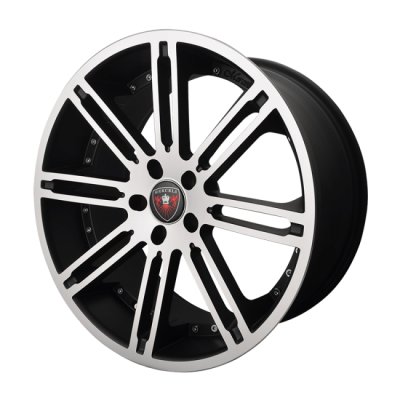 Merceli  M48  Machined Face Matte Black  20x10  (+45)  5x114.3