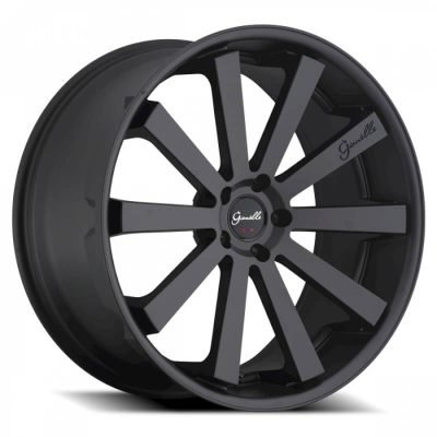 Gianelle  Santo-2Ss  Black with Chrome Stainless Steel Lip  20x10  (+35)  5x120