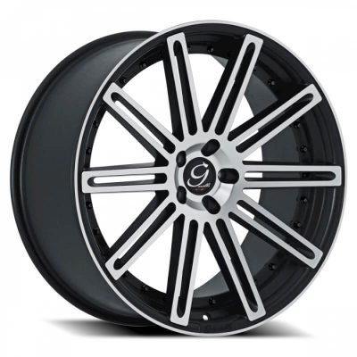 Gianelle  Tropez  Black with Machined Face  22x10.5  (+20)  BLANK