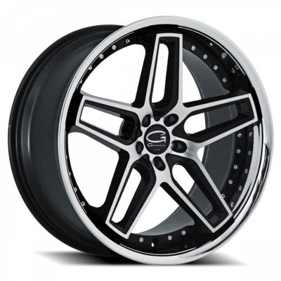 Giovanna  Austin  Black with Machined Face with Chrome Stainless Steel Lip  20x10  (+42)  5x112
