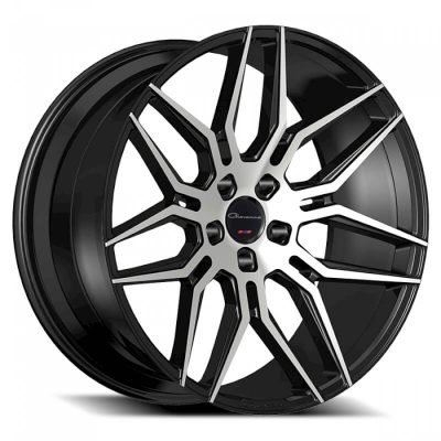 Giovanna Bogota Gloss Black with Machined Face 22x9 (+30) 5x127