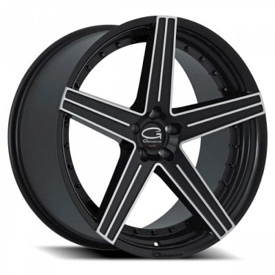 Giovanna  Dublin-5  Black with Machined Face  22x10.5  (+20)  5x115