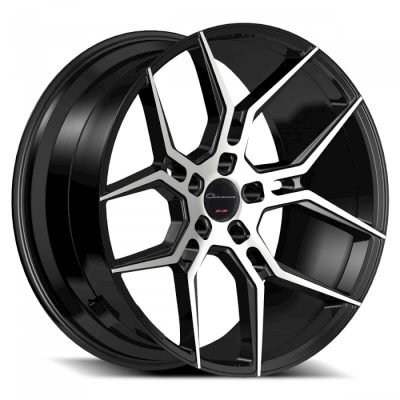 Giovanna Haleb Gloss Black with Machined Face 22x10.5 (+40) 5x127