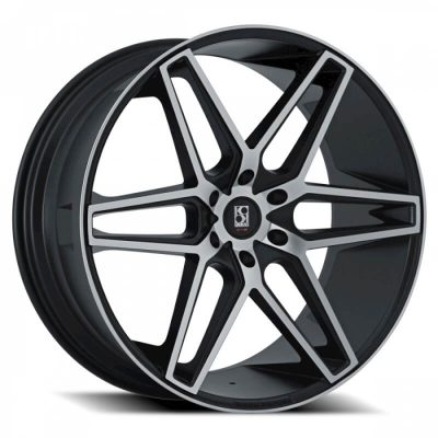 Koko Kuture  Dacono  Black with Machined Face  24x10  (+20)  5x127