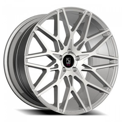 Koko Kuture  Funen  Gloss Silver with Machined Face  22x10.5  (+40)  5x127