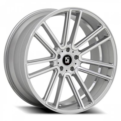 Koko Kuture  Massa-7  Silver with Machined Face  24x10  (+30)  6x139.7