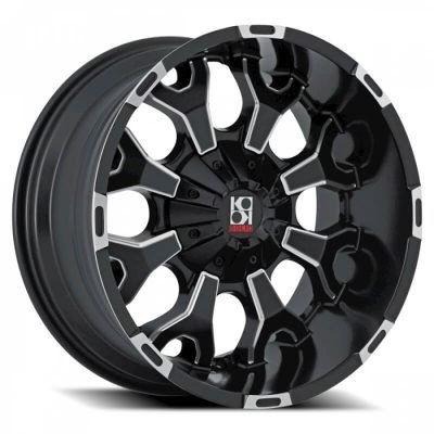 Koko Solid  Force  Black with Machined Face  20x9  (+0)  BLANK
