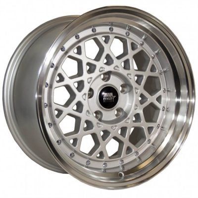 MST Tuner  Fiori  Silver with Machined Lip  18x9.5  (+35)  5x114.3