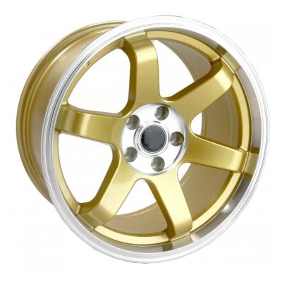 MST Tuner  MT01  Gold with Machined Lip  18x9.5  (+22)  5x114.3