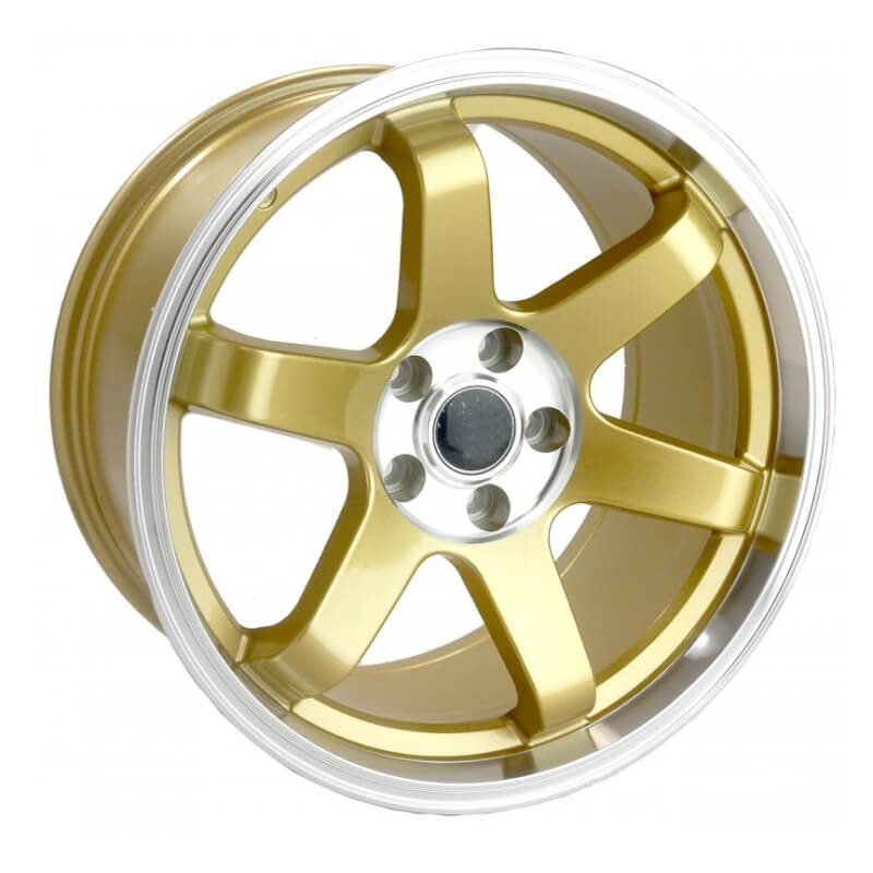 MST Tuner MT01 Gold with Machined Lip 18x9.5 (+22) 5x114.3