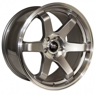 MST Tuner  MT01  Gunmetal with Machined Lip  18x9.5  (+35)  5x100