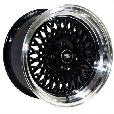 MST Tuner  MT05  Black with Machined Lip  15x8  (+20)  4x100