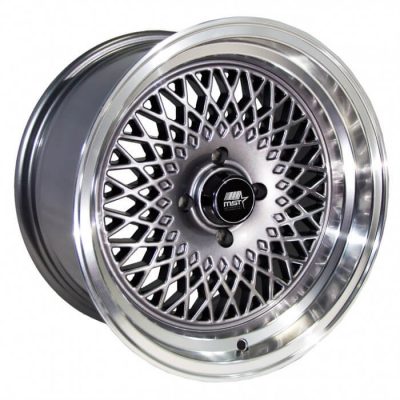 MST Tuner  MT05  Gunmetal with Machined Lip  15x8  (+20)  4x100
