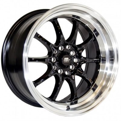 MST Tuner  MT11  Black with Machine Lip  15x8  (+0)  4x100/4x114.3