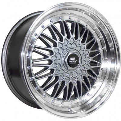 MST Tuner  MT13  Gunmetal with Machined Lip  18x9  (+35)  5x100/5x114.3