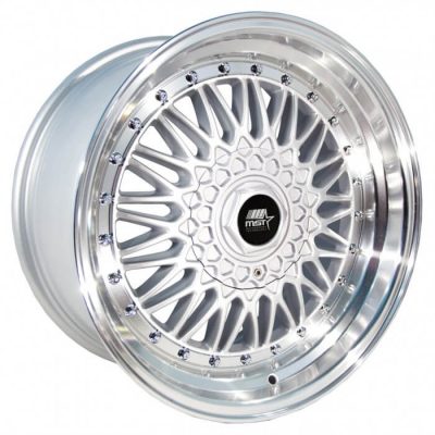 MST Tuner  MT13  Silver with Machined Lip  16x8  (+20)  5x100/5x114.3