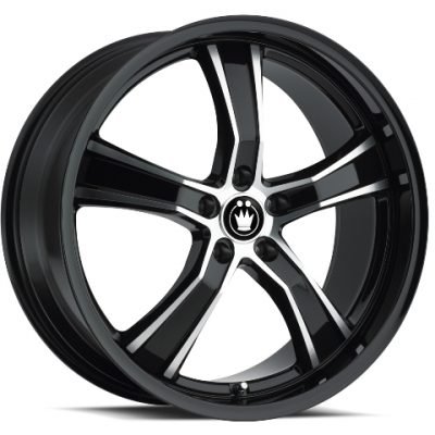 Konig  Airstrike  Black with Machined Face  20x10.5  (+35)  5x120