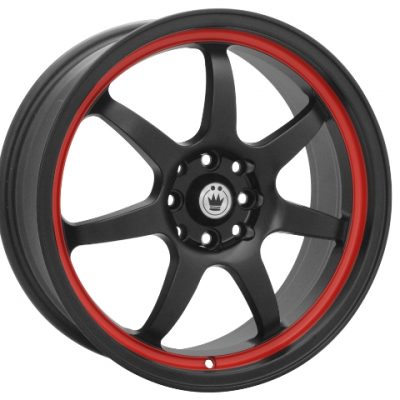 Konig  Forward  Matte Black with Red Stripe  16x7  (+40)  4x100/4x114.3