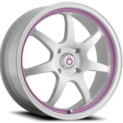 Konig  Forward  White with Pink Stripe  17x7  (+40)  5x100/5x114.3
