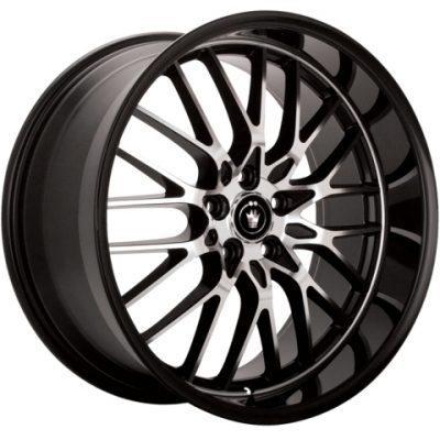 Konig  Lace  Black with Machined Spoke  20x8.5  (+40)  5x114.3