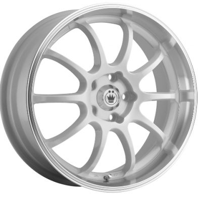 Konig  Lightning  White with Machined Lip  17x7  (+40)  5x100/5x114.3