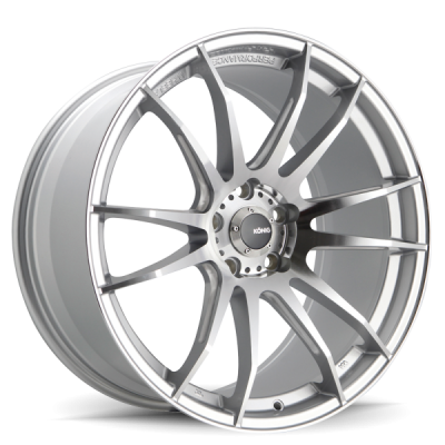 Konig  Torch  Silver Face Cut with Ball Cut  19x9.5  (+43)  5x100