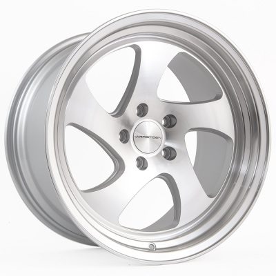 Varrstoen  MK2  Gloss Silver with Machined Face and Lip  18x9  (+30)  5x114.3