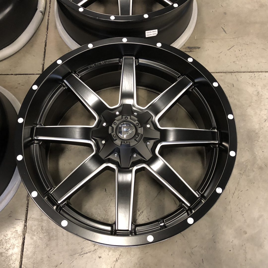 Fuel 1 Piece Maverick D538 Black and Milled 24x10 Wheels - Extreme Wheels