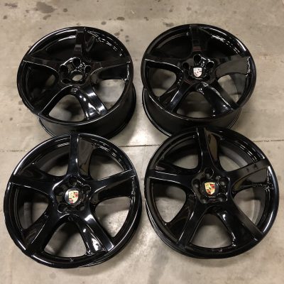 Porsche Cayenne S Turbo GTS 22" OEM Wheels Sport Techno Black Rims