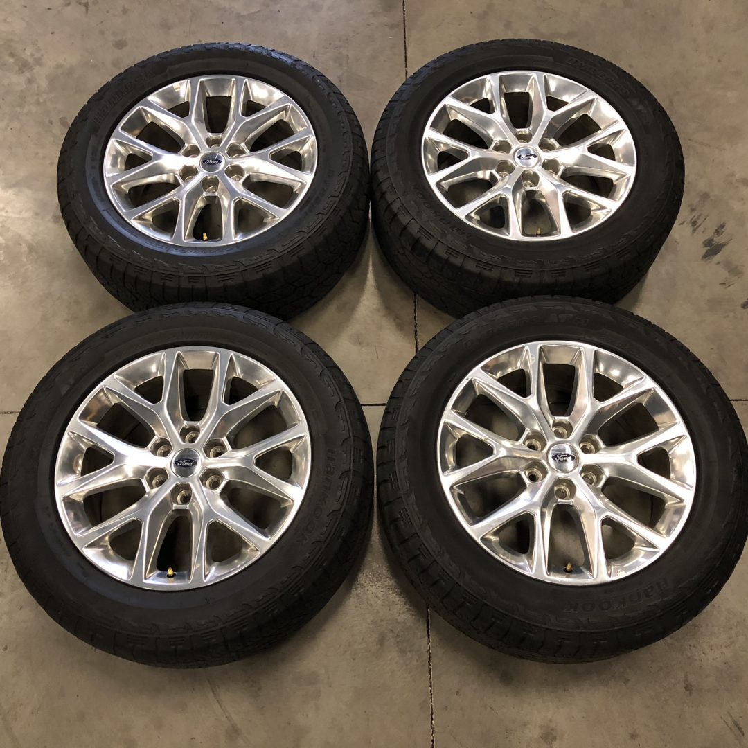 Ford Expedition 20" OEM Polished Wheels and Tires Extreme Wheels