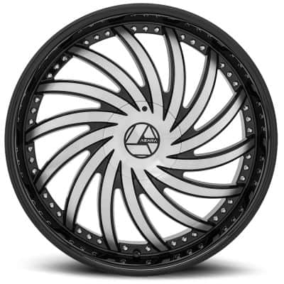 Azara  AZA-508  Gloss Black and Machined  26x9.5  (+15)  5x127/5x139.7