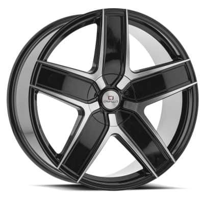 Cavallo CLV-31 Gloss Black and Machined 22x9.5 (+25) 6x135/6x139.7