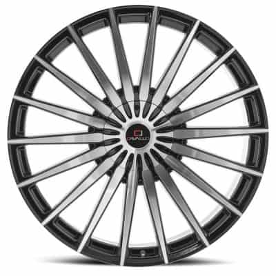 Cavallo  CLV-34  Gloss Black and Machined  26x9.5  (+18)  5x115/5x139.7